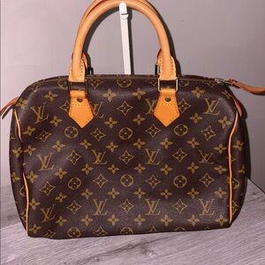 Monogram “Speedy 30” Canvas satchel